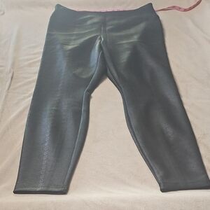 White House Black Market Shiny Black Kids Leggings